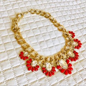 Francesca’s Orange Jeweled Statement Necklace 🧡✨